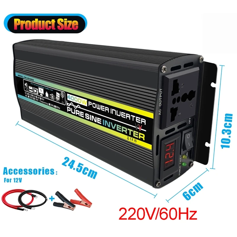 4000W Reine Sinus Welle Auto I – Ac Outdoor Power Bewertung und Preis