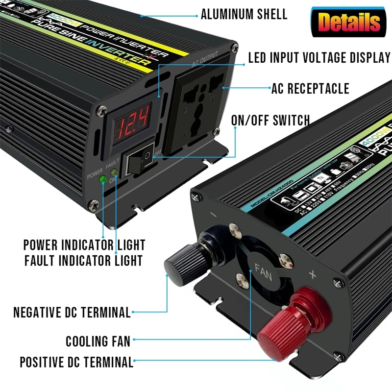 4000W Reine Sinus Welle Auto I – Ac Outdoor Power Bewertung und Preis